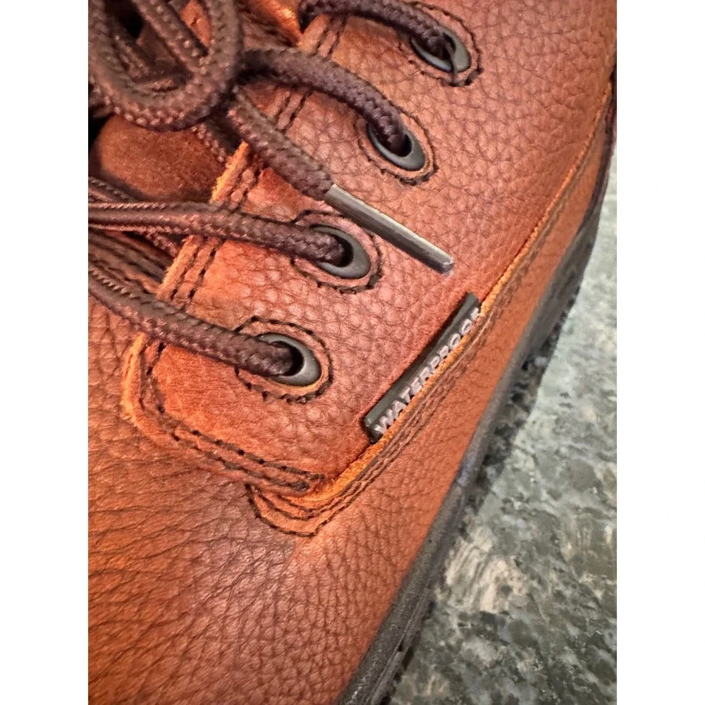 5 Fellas Vulcan Comp‎ Toe PR Brown Leather Waterproof Work Boots Mens 11 6100